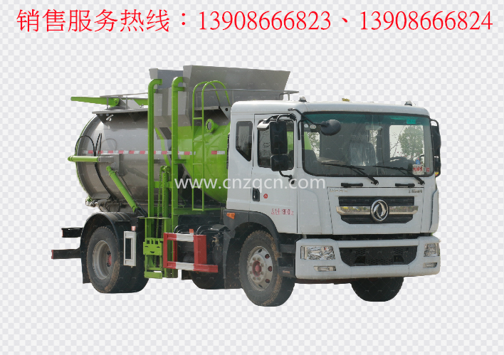 東風多利卡D9餐廚垃圾車(圓罐)