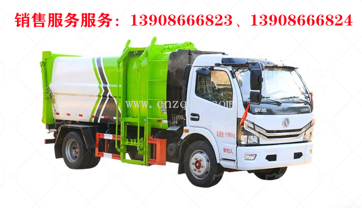 東風多利卡D7側(cè)裝掛桶垃圾車