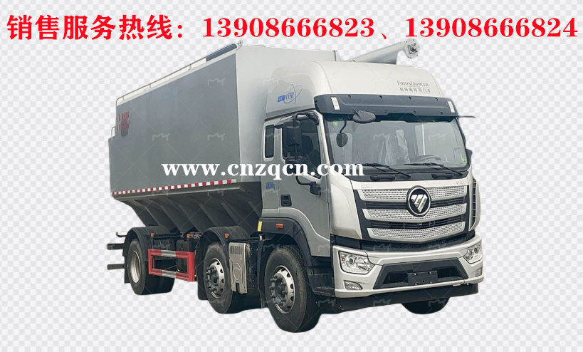 福田歐曼行星小三軸散裝飼料運輸車