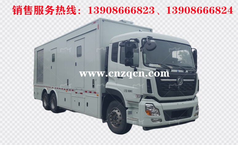 東風天龍后雙橋后勤應急保障餐車